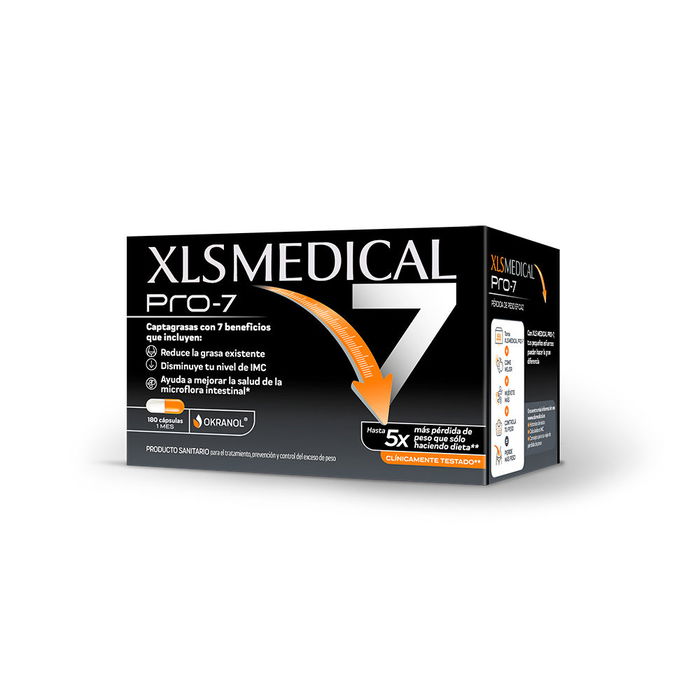 Xls Medical PRO-7 Liant Gras 180 Gélules - Programme Minceur Global