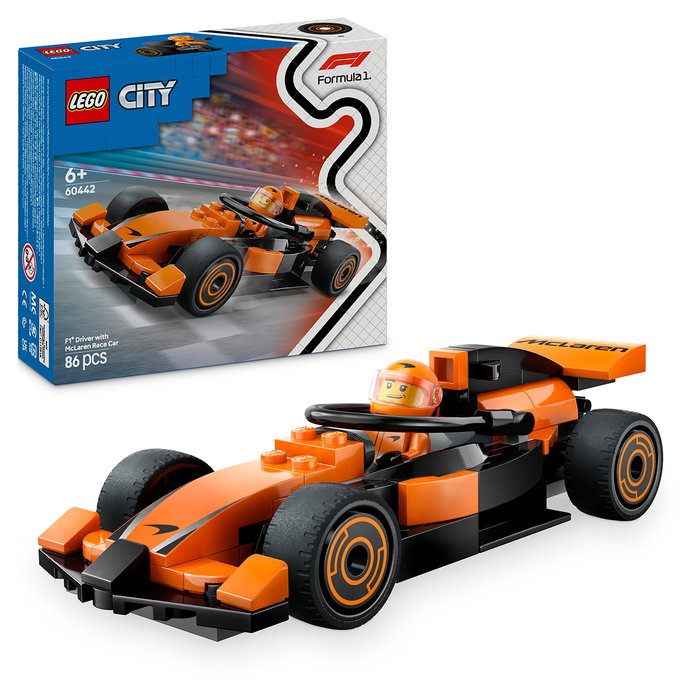 LEGO City Voiture de course McLaren avec pilote de F1, 60442 LEGO City Voiture de course McLaren avec pilote de F1, 60442