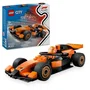 LEGO City 60442 Voiture de course McLaren avec pilote F1 - Jouet de construction 86 pièces pour enfants dès 6 ans