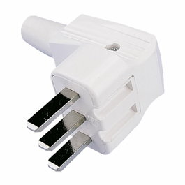 FNP Fiche électrique bipolaire blanche pour cuisine 25A 250V