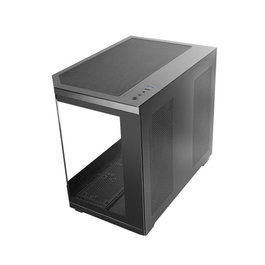 Mars Gaming Boîtier MicroATX MC3TCOREM, triple vitre trempée, double chambre, USB-C, jusqu'à 9 ventilateurs, 410mm GPU