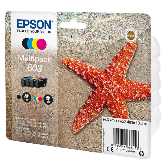 Epson C13T03U64020 Cartouche d'encre originale Multicouleur 10,6 ml