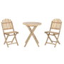 Home ESPRIT Ensemble Table + 2 Chaises 61 x 61 x 73 cm