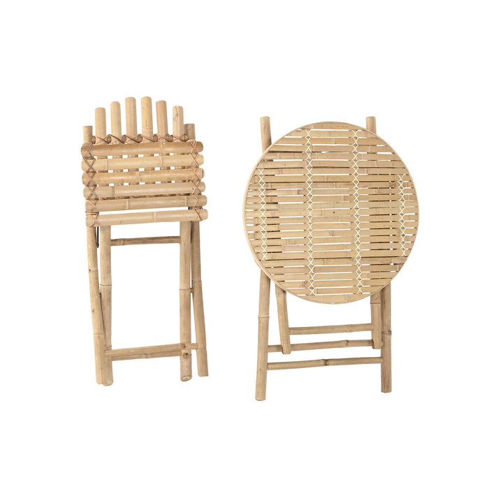 Home ESPRIT Ensemble Table + 2 Chaises 61 x 61 x 73 cm Home ESPRIT Ensemble Table + 2 Chaises 61 x 61 x 73 cm