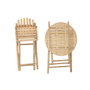 Home ESPRIT Ensemble Table + 2 Chaises 61 x 61 x 73 cm