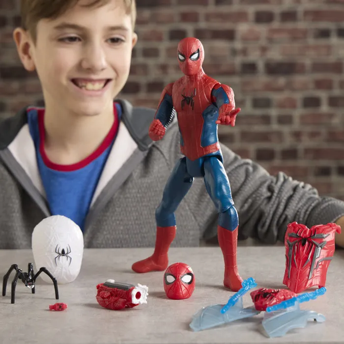 Hasbro Figurine Spider-Man 29 cm Titan Series Ultime arsenal d'araignée
