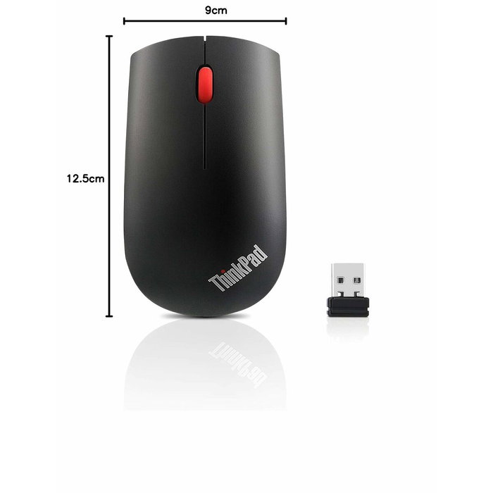 Souris sans-fil Lenovo ThinkPad Essential Noir Gris 1200 DPI