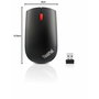 Souris sans-fil Lenovo ThinkPad Essential Noir Gris 1200 DPI