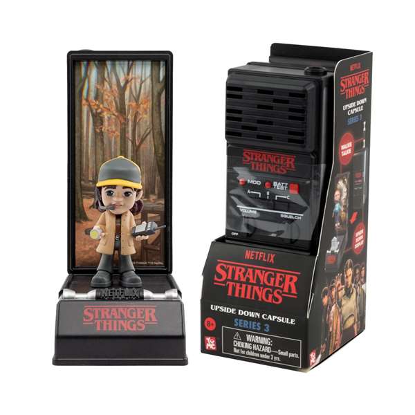 Yume - Figure Surprise Stranger Things Série 3 en capsule walkie-talkie - figurine et accessoires collectionnables - 16 x 7,6 x 6,4 cm - Modèles assortis