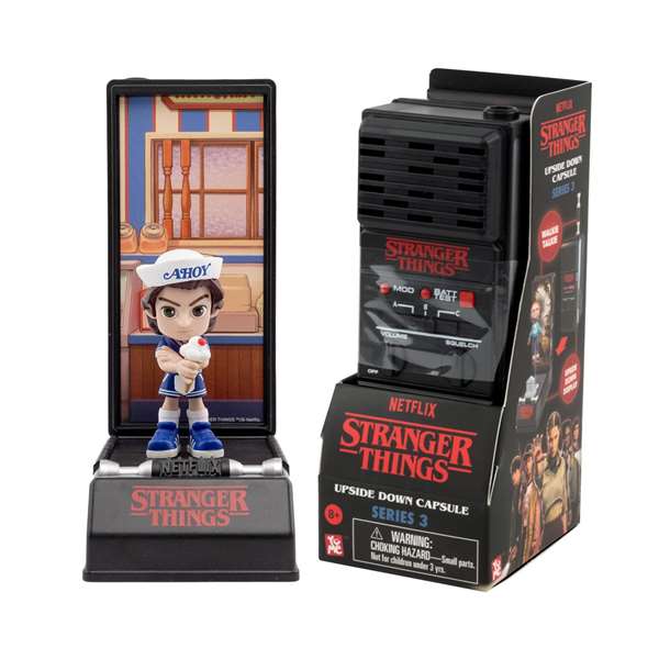 Yume - Figure Surprise Stranger Things Série 3 en capsule walkie-talkie - figurine et accessoires collectionnables - 16 x 7,6 x 6,4 cm - Modèles assortis