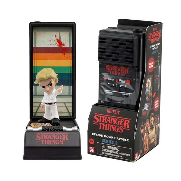Yume - Figure Surprise Stranger Things Série 3 en capsule walkie-talkie - figurine et accessoires collectionnables - 16 x 7,6 x 6,4 cm - Modèles assortis