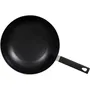 Livoo Wok MEP156R 32 cm Antiadhésif sans PFOA ni PFOS avec manche en silicone pour tous feux dont induction