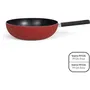Livoo Wok MEP156R 32 cm Antiadhésif sans PFOA ni PFOS avec manche en silicone pour tous feux dont induction