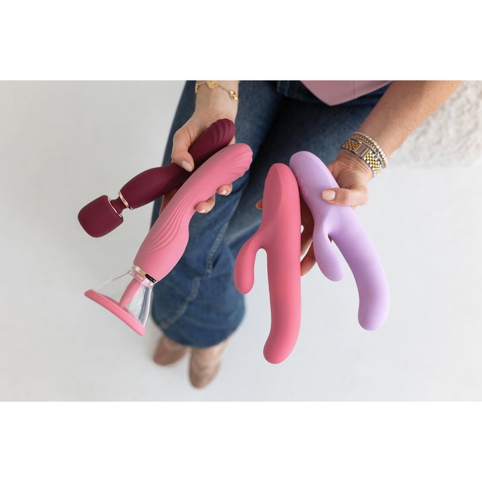 Vibration de Stimulation Double Le Wand Violet Pourpre