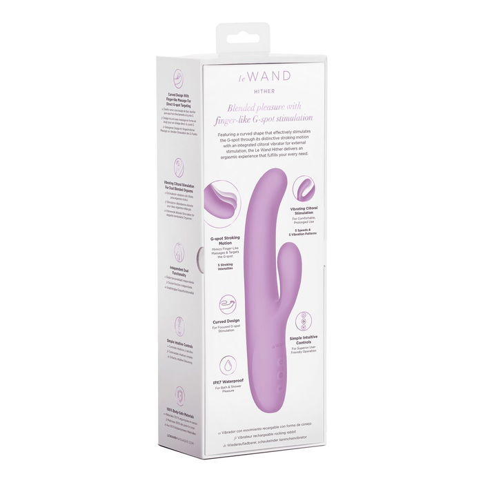 Vibration de Stimulation Double Le Wand Violet Pourpre