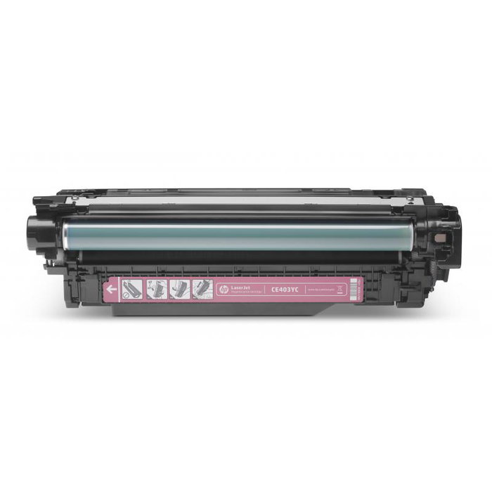 HP Cartouche d'encre Magenta CE403YC (No 507Y / HP507Y) pour imprimantes HP