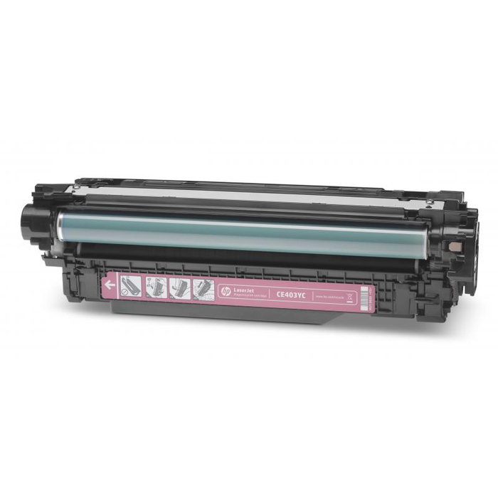 HP Cartouche d'encre Magenta CE403YC (No 507Y / HP507Y) pour imprimantes HP