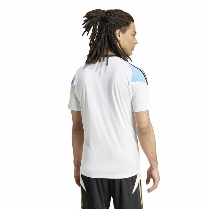 T-shirt de foot Adidas Messi Training Jersey Blanc Bleu