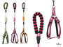 Mascow Laisse pour chien réfléchissante 1,2 m en tissu Assortie 13x90x3 cm (Set de 12)
