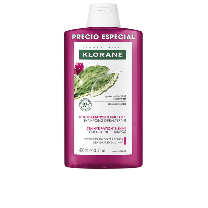 Klorane Shampooing Hydratation 72h à l'Extrait de Figue de Barbarie pour Cheveux Secs et Ternes - 400 ml Klorane Shampooing Hydratation 72h à l'Extrait de Figue de Barbarie pour Cheveux Secs et Ternes - 400 ml