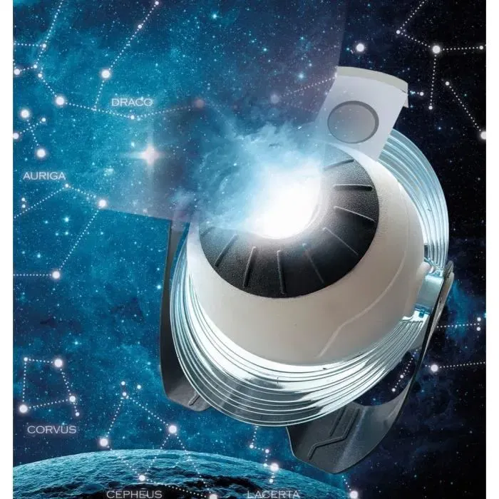Clementoni Projecteur Planètes et Constellations - Projecteur HD avec 3 disques interchangeables, application gratuite et quiz - Découverte du Système Solaire Clementoni Projecteur Planètes et Constellations - Projecteur HD avec 3 disques interchangeables, application gratuite et quiz - Découverte du Système Solaire