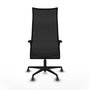 Piqueras y Crespo Chaise de Bureau Albacete avec Mécanisme Synchrone, Blanc et Noir