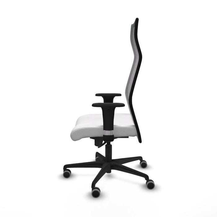 Piqueras y Crespo Chaise de Bureau Albacete avec Mécanisme Synchrone, Blanc et Noir Piqueras y Crespo Chaise de Bureau Albacete avec Mécanisme Synchrone, Blanc et Noir