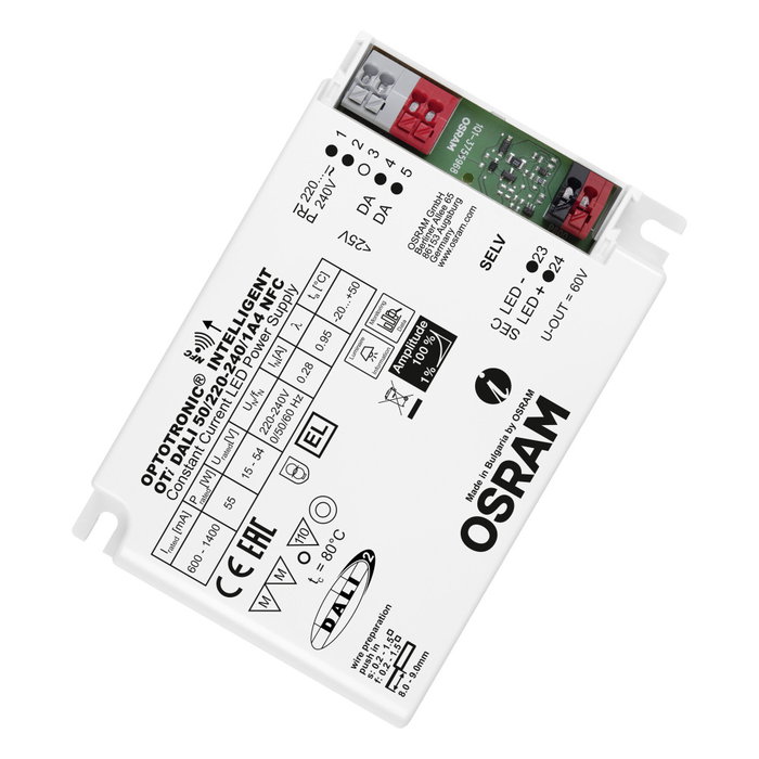 Osram OTI DALI 50/220-240/1A4 NFC Driver LED Osram OTI DALI 50/220-240/1A4 NFC Driver LED