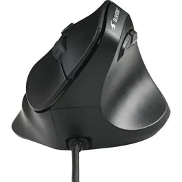Bluestork ERGO LUMI FILAIRE - Souris filaire ergonomique verticale noir pour prévention du syndrome de la souris