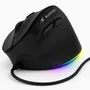 Bluestork ERGO LUMI FILAIRE - Souris filaire ergonomique verticale noir pour prévention du syndrome de la souris