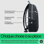 HP Sac à dos pour PC portable 15,6 pouces - Léger, confortable et résistant à l'eau - Compartiment rembourré - Contient du plastique recyclé