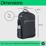 HP Sac à dos pour PC portable 15,6 pouces - Léger, confortable et résistant à l'eau - Compartiment rembourré - Contient du plastique recyclé
