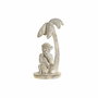 Figurine Décorative DKD Home Decor Blanc Singe Tropical Décapé 15 x 12 x 29 cm