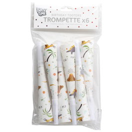 Party Time JGO. 6 Trompettes Dinosaure