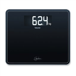 Beurer GS-410 Balance Numérique de Salle de Bain en Verre Sécurit, Design Minimaliste, Large Écran LCD, Capacité 200 kg