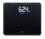 Beurer GS-410 Balance Numérique de Salle de Bain en Verre Sécurit, Design Minimaliste, Large Écran LCD, Capacité 200 kg