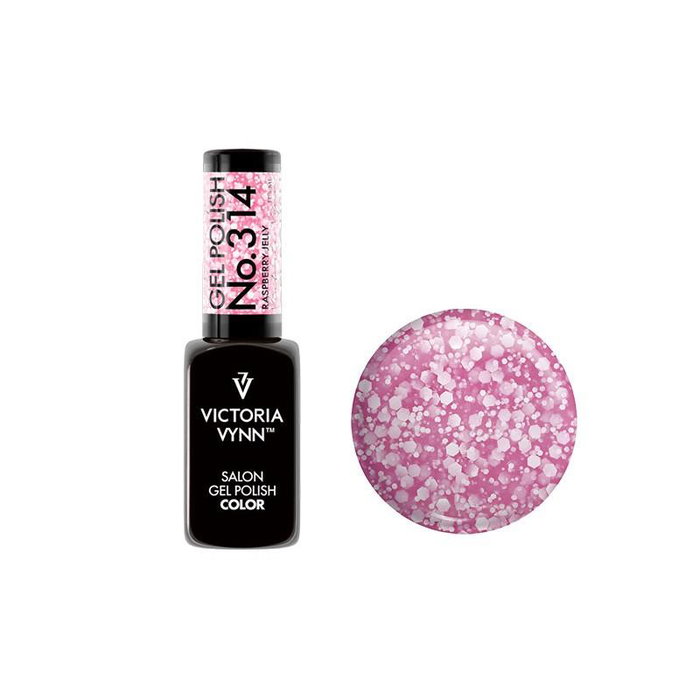 Victoria Vynn Vernis Gel Couleur 321 Fuchsia Mizar 8 ml - Effet Œil de Chat Brillant - Application Facile