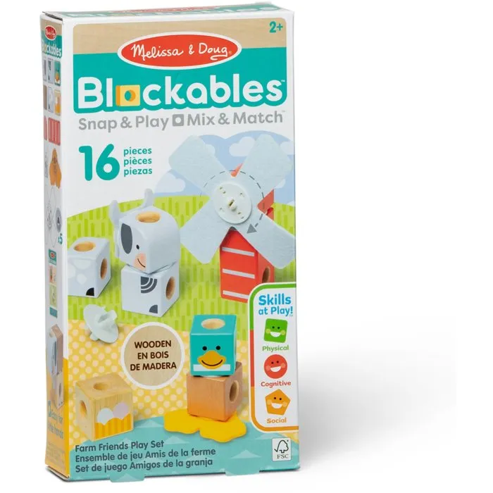 Melissa & Doug Blockables Les Amis de la Ferme - 16 pièces Melissa & Doug Blockables Les Amis de la Ferme - 16 pièces
