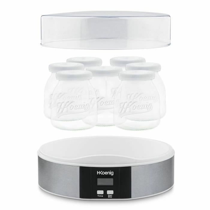 Hkoenig ELY70 Yaourtière avec 7 pots de 160ml