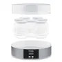 H.Koeing ELY70 Yaourtière électrique programmable (15h) - 7 pots de 160 ml - 15W - Pour yaourts au lait, végétal, aromatisés ou à boire
