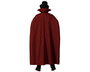 Déguisement de Vampire Bordeaux pour Adulte Taille XXL - Capuche, Cape, Gilet et Pantalon en Polyester - Thématique Halloween 2025
