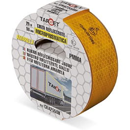TARGET Ruban Adhésif Réfléchissant Jaune 25M x 50mm