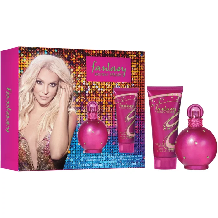 Britney Spears Set Fantasy comprenant Eau De Parfum 100 ml et Body Souffle Hydratant 100 ml Britney Spears Set Fantasy comprenant Eau De Parfum 100 ml et Body Souffle Hydratant 100 ml