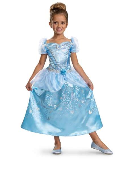 Disney 100 Aniv. Déguisement Cendrillon Classic Taille 5-6 Ans - Bleu Disney 100 Aniv. Déguisement Cendrillon Classic Taille 5-6 Ans - Bleu