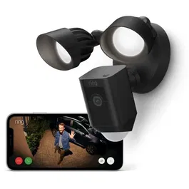 Ring - Caméra de Surveillance Floodlight Câblée Plus - Noir - avec projecteurs intégrés - Pour extérieur - Version UE