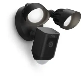 Ring - Caméra de Surveillance Floodlight Câblée Plus - Noir - avec projecteurs intégrés - Pour extérieur - Version UE