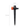 SATURNIA Piquet pour arroseur plastique avec raccord tuyau