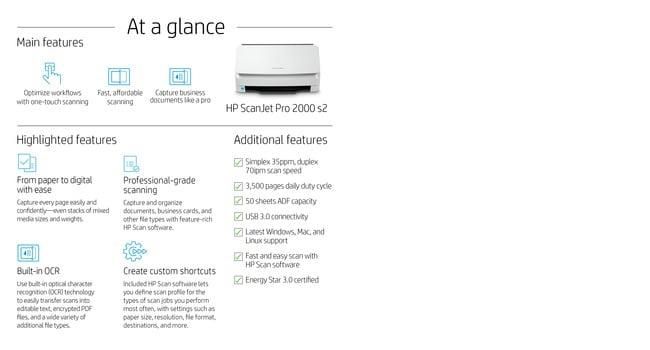 HP ScanJet Pro 2000 s2
