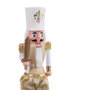 BigBuy Home Décorations de Noël Soldat Blanc et Doré