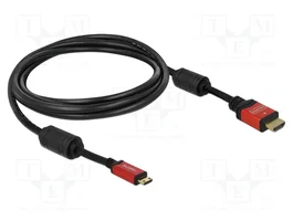 DELOCK Câble HDMI vers mini HDMI 3m, 4K, ARC